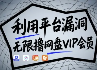 利用平台漏洞,无限撸网盘VIP会员,用户亲测有效!【漏洞原理+操作演示】-项目资料商城