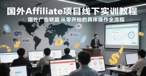 国外Affiliate项目线下实训教程,国外广告联盟从零开始的具体操作全流程-创业猫 国外Affiliate项目线下实训教程,国外广告联盟从零开始的具体操作全流程-创业猫