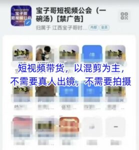 宝子哥头部团队短视频带货，以混剪为主，不需要真人出镜，不需要拍摄-项目资料商城