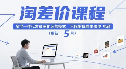 淘差价课程，淘宝一件代发精细化运营模式，不囤货低成本做电商(更新5月)-项目资料商城