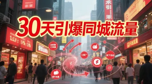 30天引爆同城流量：团购篇 认知篇 流量篇 来客篇 达人篇 老板人设IP篇 投流篇-项目资料商城