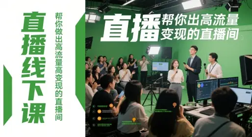 直播线下课，帮你做出高流量高变现的直播间-项目资料商城
