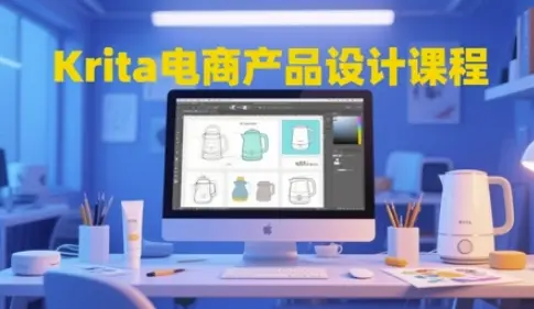 Krita电商产品设计课程，掌握从工具使用到创意落地的全链路设计能力-项目资料商城