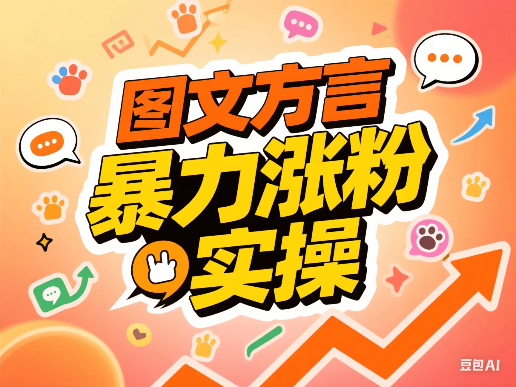 图文方言 暴力涨粉实操-项目资料商城