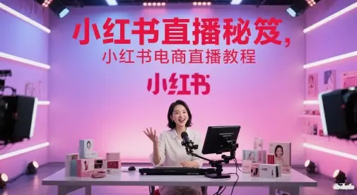 小红书直播秘笈，小红书电商直播教程-项目资料商城