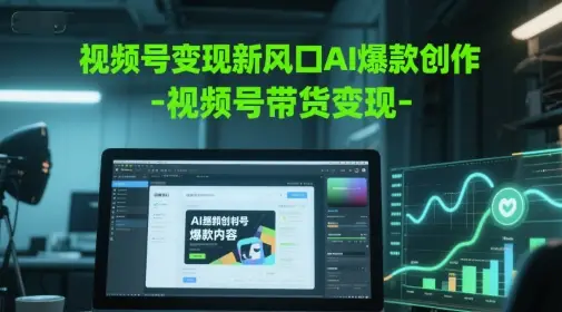 视频号变现新风口AI爆款创作-视频号带货变现-项目资料商城