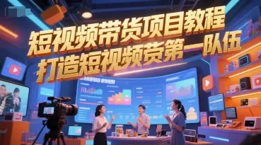 短视频带货项目教程，打造短视频带货第一队伍-项目资料商城