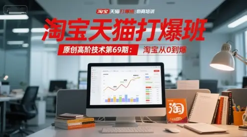 淘宝天猫打爆班原创高阶技术第69期：淘宝从0到爆-项目资料商城
