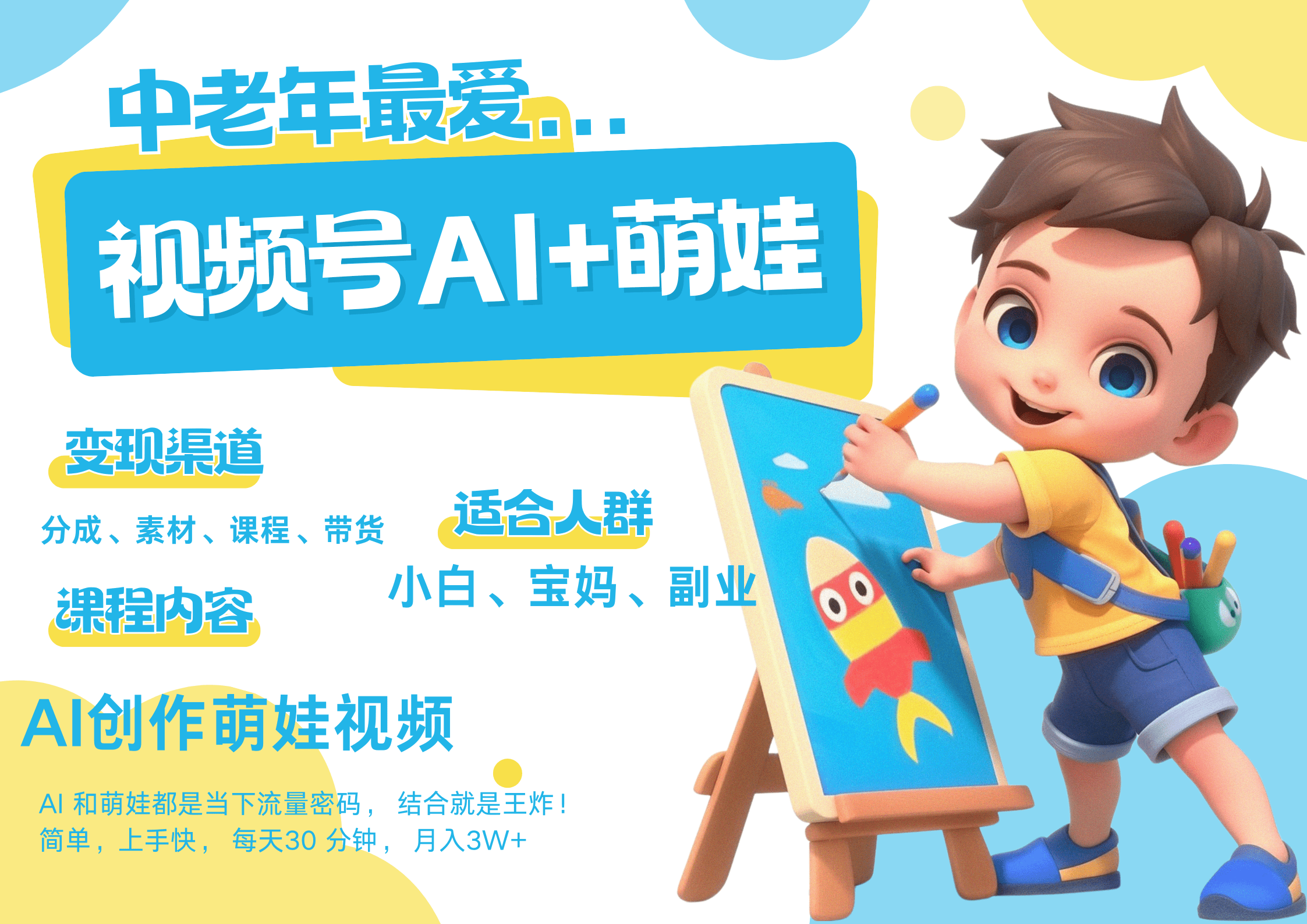 AI+萌娃，又一爆款密码，小白3步上手每天十分钟，泼天流量，发布就爆！月入5W，抓紧学！-项目资料商城