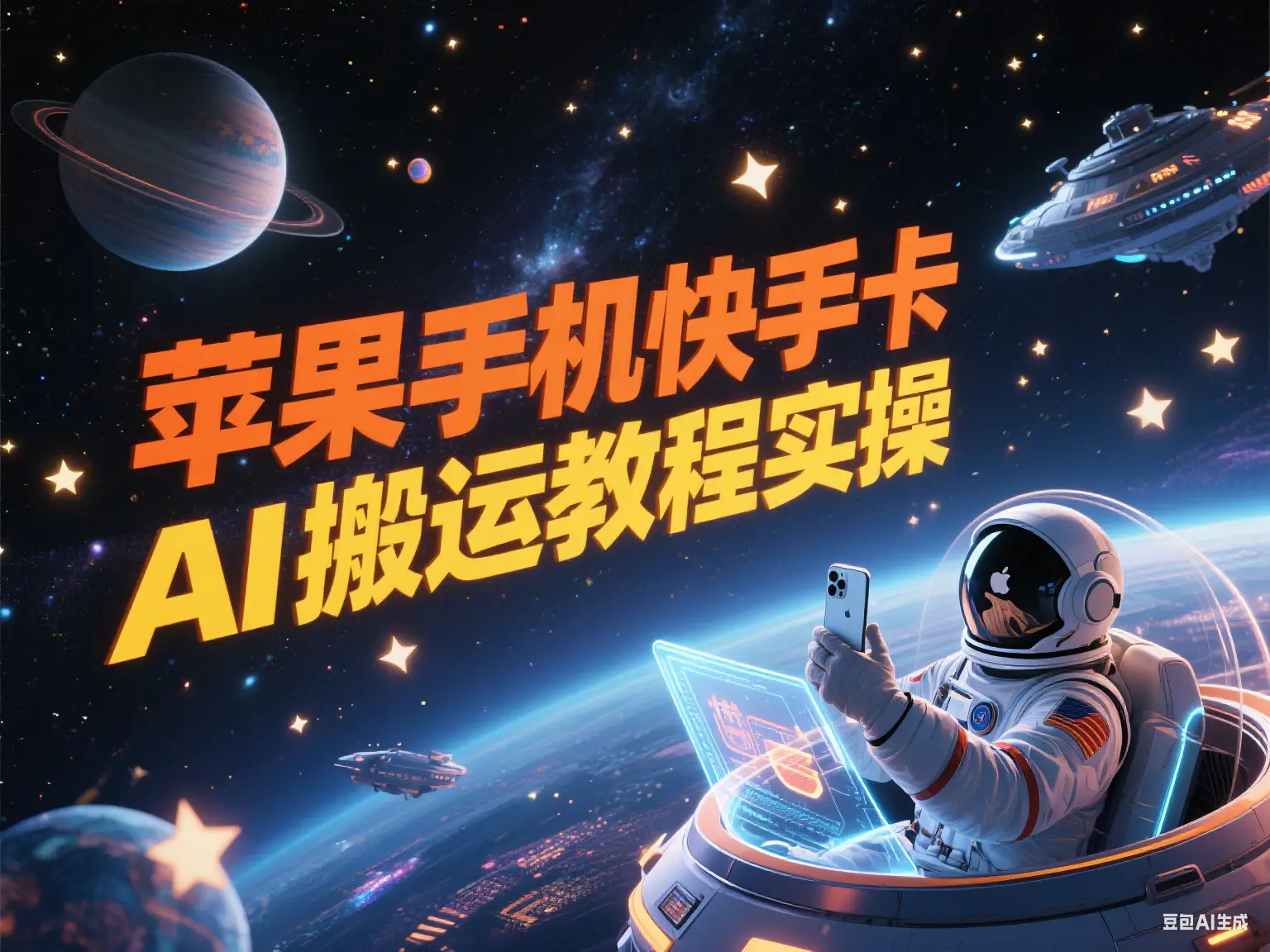 苹果手机快手卡AI搬运教程实操-项目资料商城