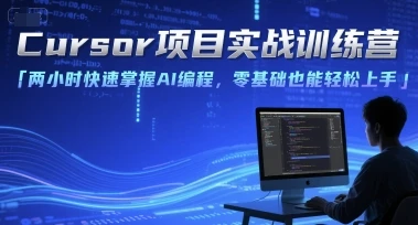 【精】Cursor项目实战训练营，两小时快速掌握AI编程，零基础也能轻松上手-项目资料商城