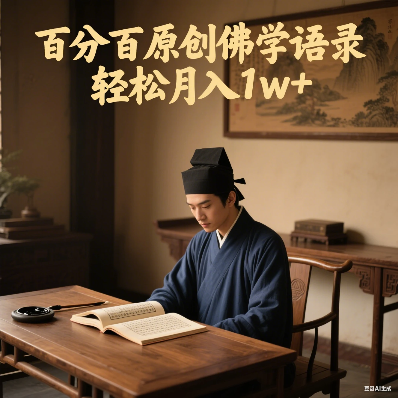 视频号佛学语录爆款新玩法，百分百原创视频每天1小时，轻松月入1w+-项目资料商城