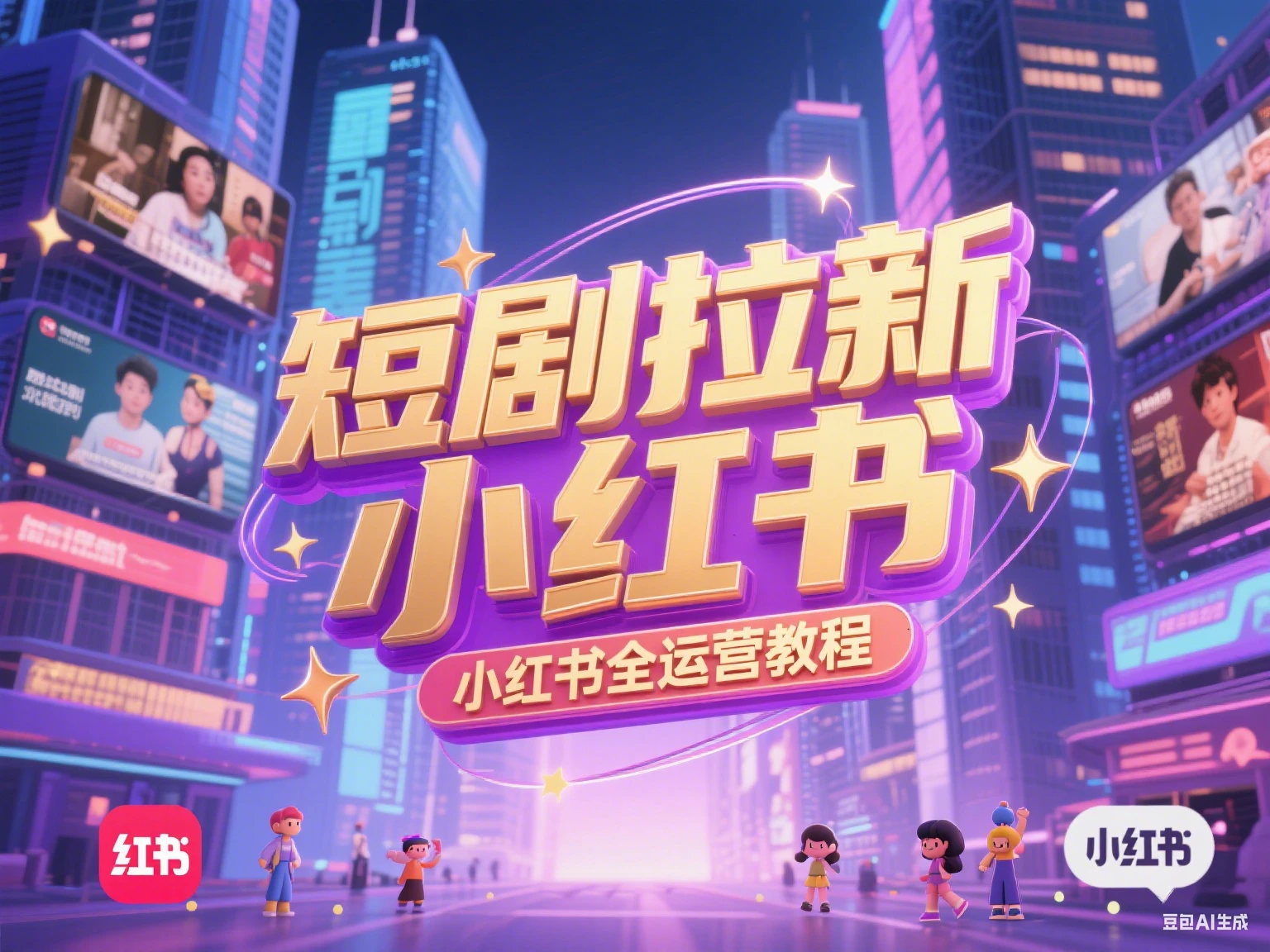 【精】短剧拉新  小红书全运营教程-项目资料商城