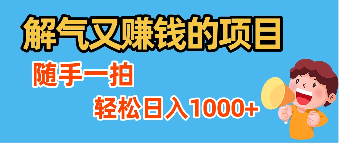 最新解气又赚钱的项目，最新违章拍照赚钱，随手一拍，轻松收入1000+-项目资料商城
