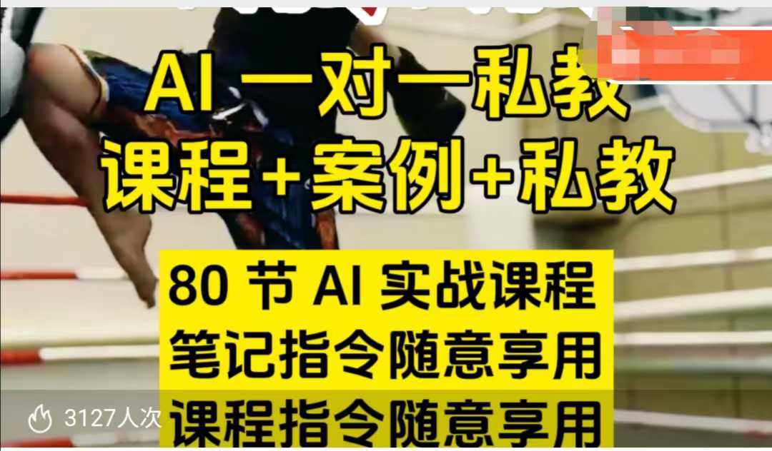 【精】AI指令实战课，课程+案例，80节AI实战课程，笔记指令随意享用，课程指令随意享用(更新7月)-项目资料商城