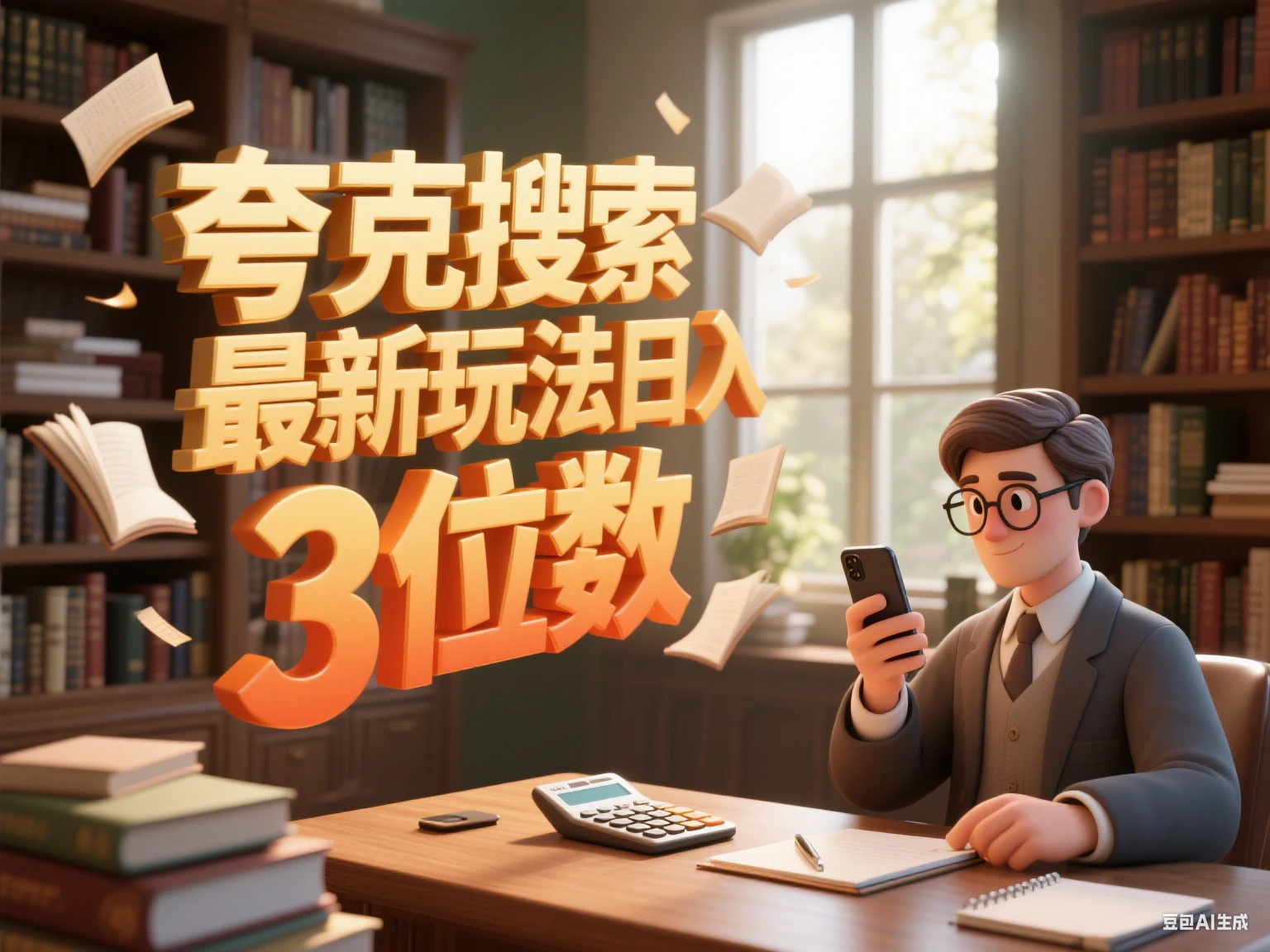 夸克搜索最新玩法日入3位数-项目资料商城