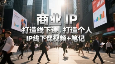 【精】商业IP打造线下课，打造个人 IP线下课视频+笔记-项目资料商城