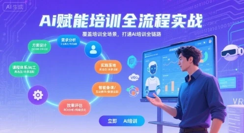 【精】AI赋能培训全流程实站，覆盖培训全场景，打通 Al培训全链路-项目资料商城