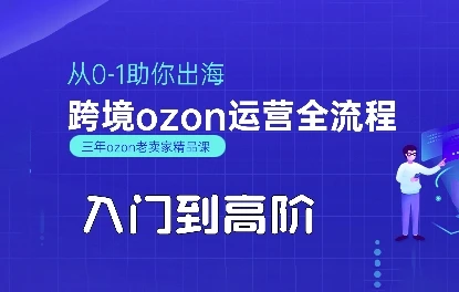 【精】OZON入门到高阶全流程，从0-1助你出海，跨境ozon运营全流程-项目资料商城