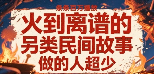 火到离谱的另类民间故事，条条百W播放，做的人超少-项目资料商城