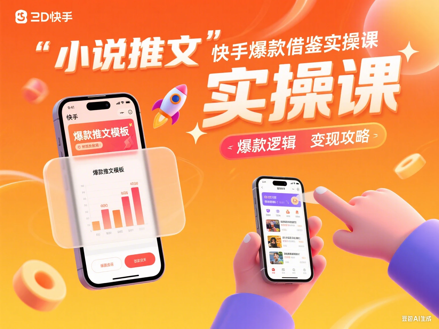 小说推文 快手爆款借鉴实操课-项目资料商城