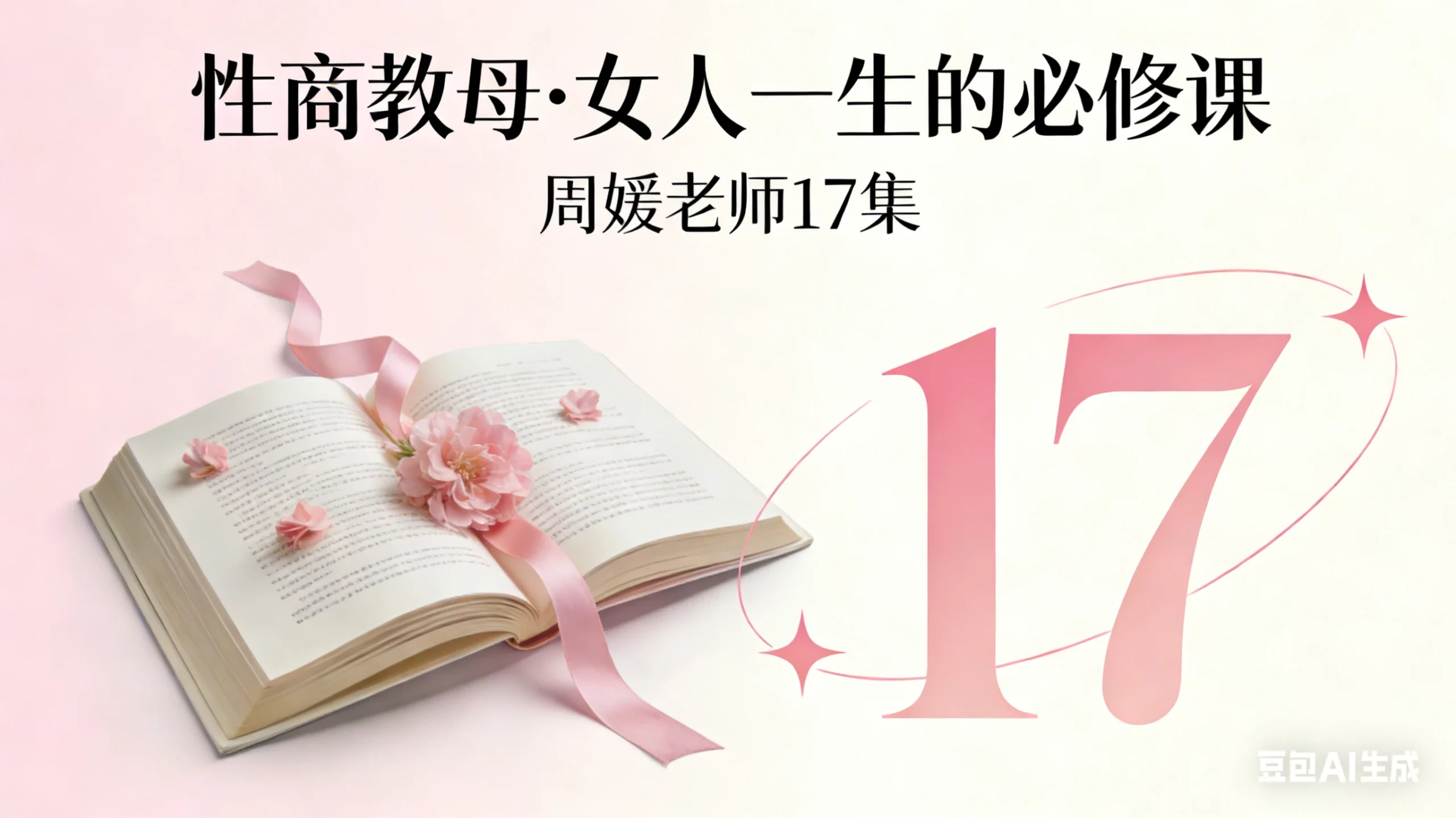 【性商教母】女人一生的必修课周媛老师17集-项目资料商城