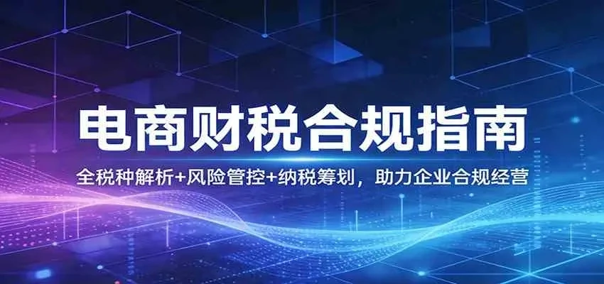 【精】电商财税合规指南：全税种解析+风险管控+纳税筹划，助力企业合规经营-项目资料商城