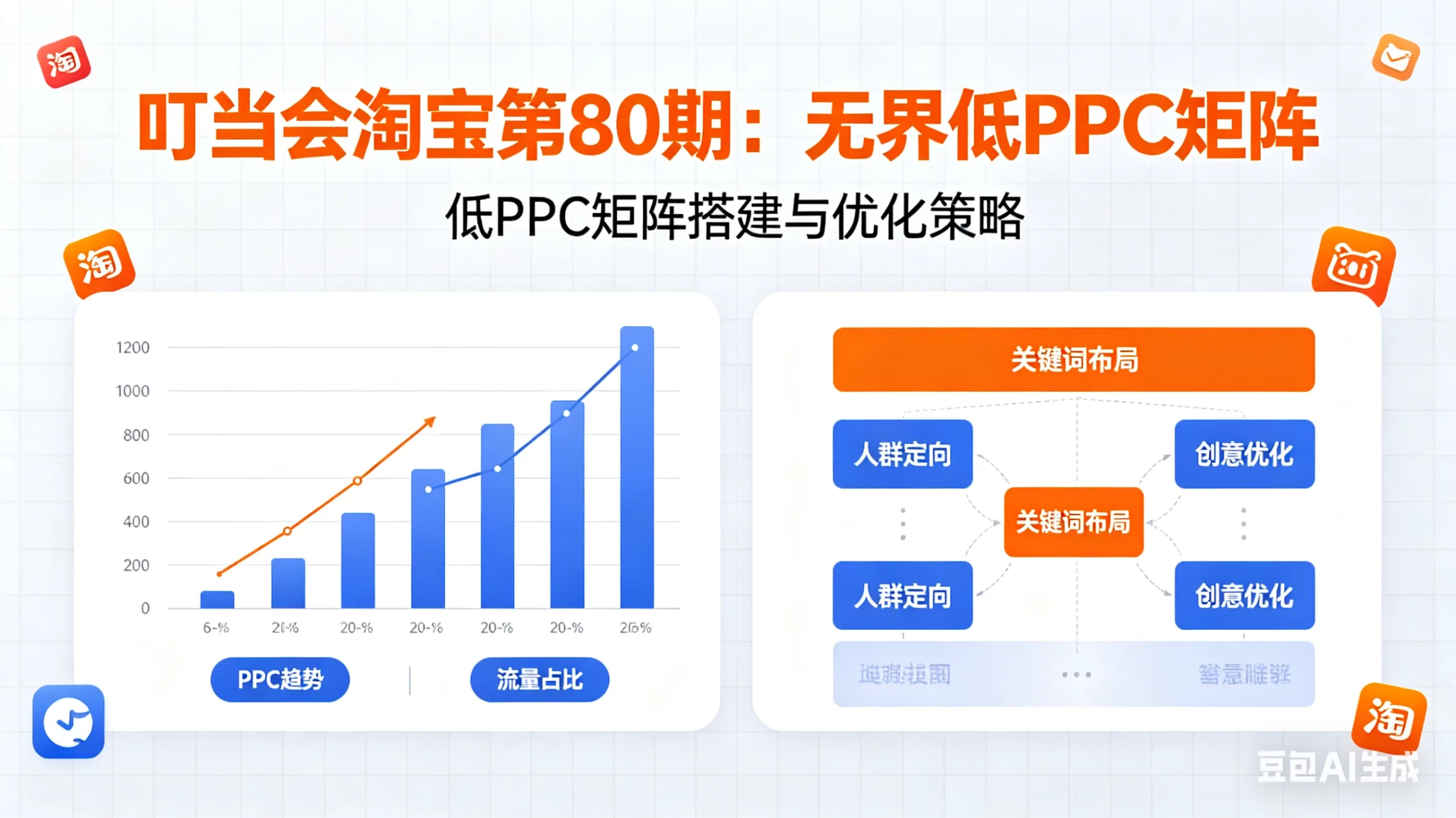 【精】叮当会淘宝第80期：无界低PPC矩阵-淘宝开店教程-项目资料商城