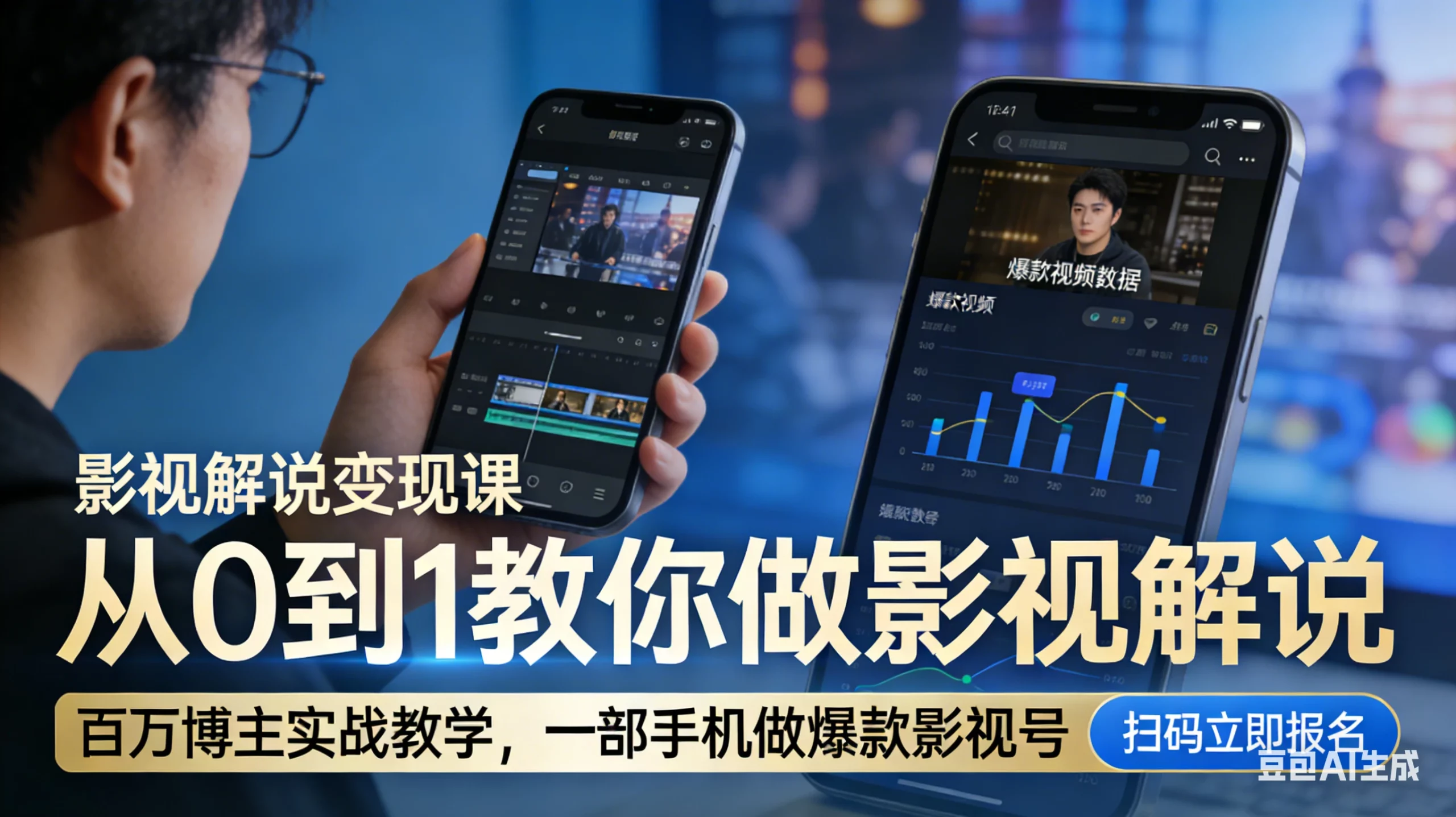 【精】影视解说变现课！百万博主实战教学，一部手机做爆款影视号-项目资料商城