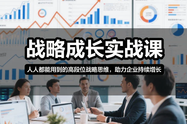 【精】战略成长实战课，人人都能用到的高段位战略思维，助力企业持续增长-项目资料商城