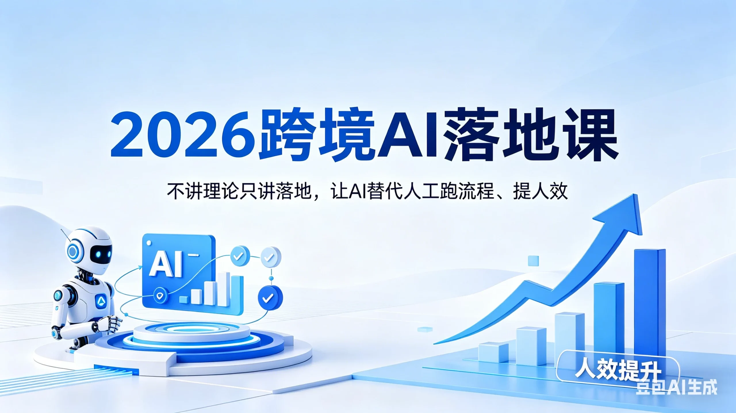 【精】2026跨境AI落地课，不讲理论只讲落地，让AI替代人工跑流程、提人效-项目资料商城