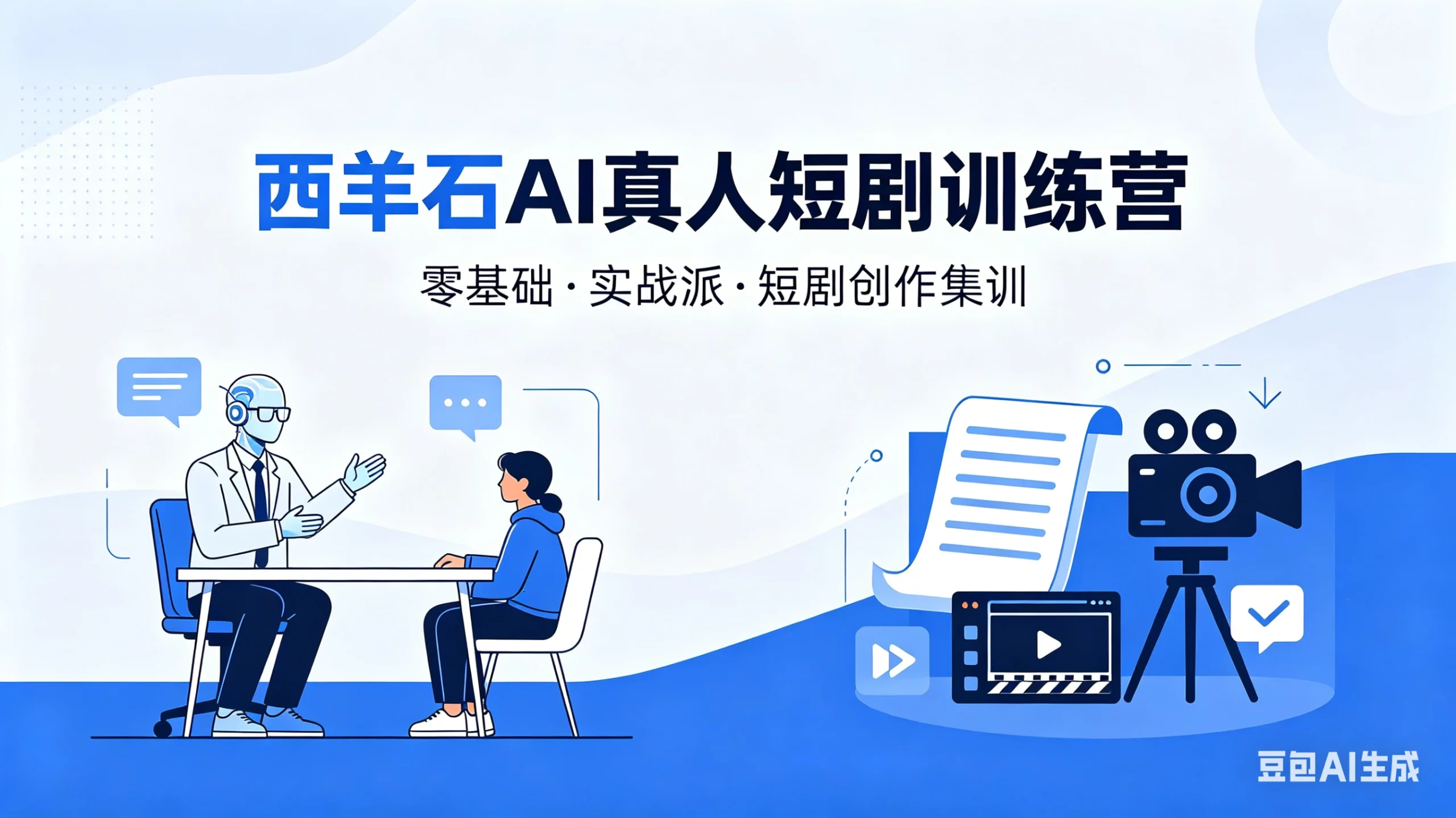【精】西羊石 AI真人短剧训练营，零基础·实战派·短剧创作集训-项目资料商城