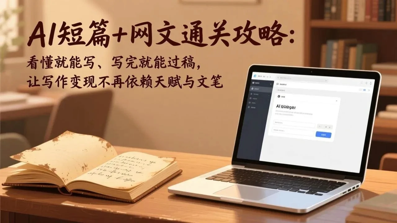 【精】AI短篇+网文通关攻略：看懂就能写、写完就能过稿，让写作变现不再依赖天赋与文笔-项目资料商城