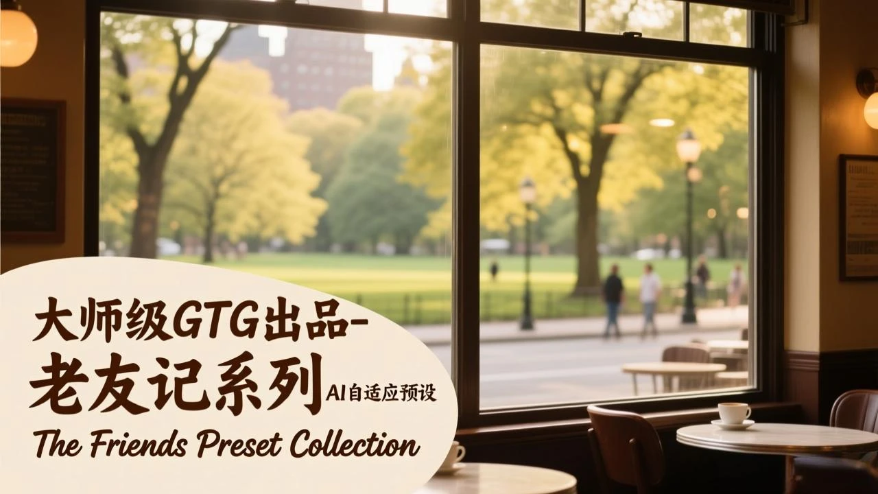 大师级GTG出品-老友记系列AI自适应预设The Friends Preset Collection-项目资料商城